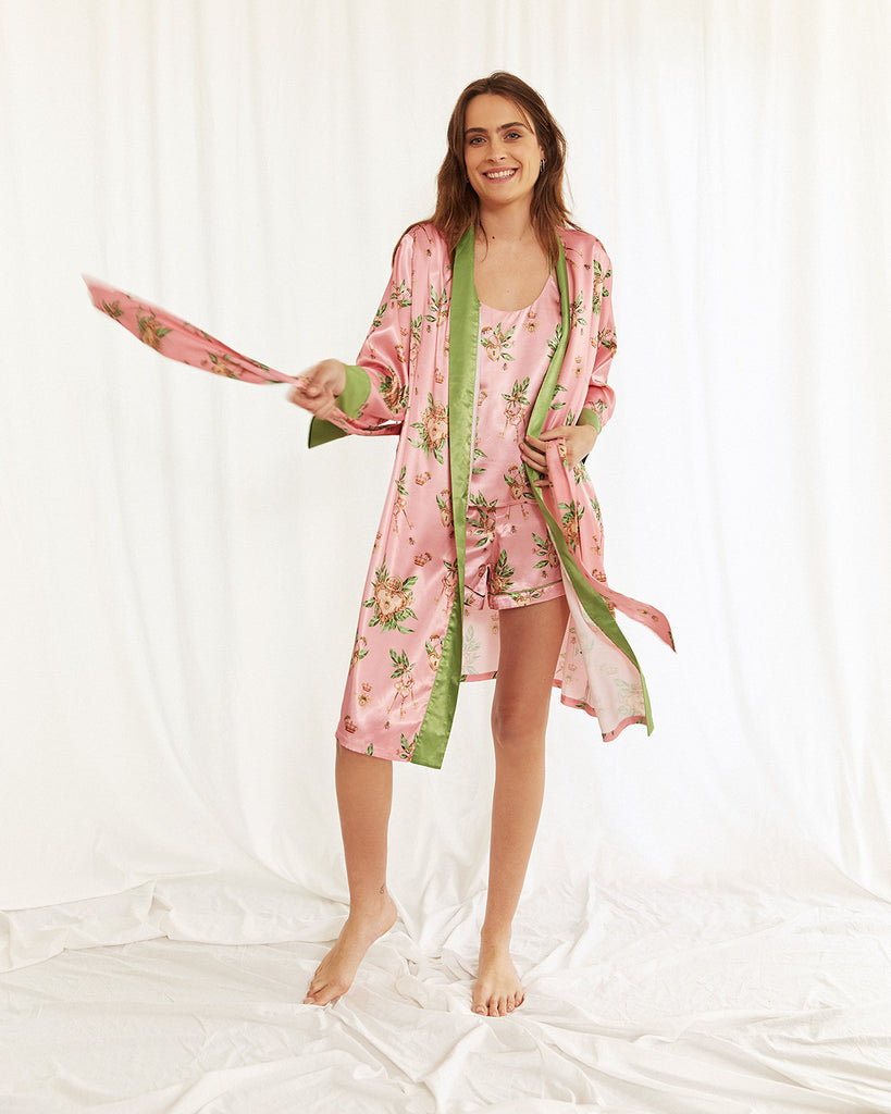 Comfy Luxe Robe in Beige – Glitzy Bella